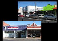 Shops in the Footscray neighborhood, with a conglomeration of African and Middle Eastern shops with lots of Africans and women in head scarves